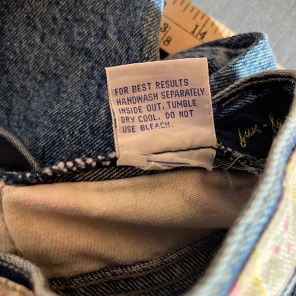 Vintage J.J. Jeans By Filippo Jeans Womens 11/12 Blue Stone Washed Denim 80s NEW - Picture 9 of 12
